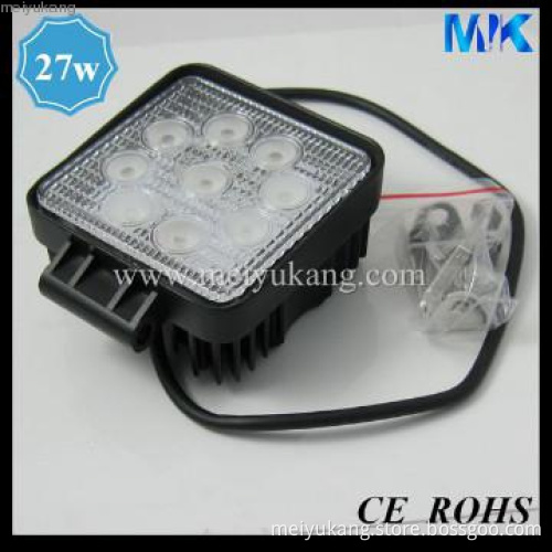 27w square led auto work light for sale
